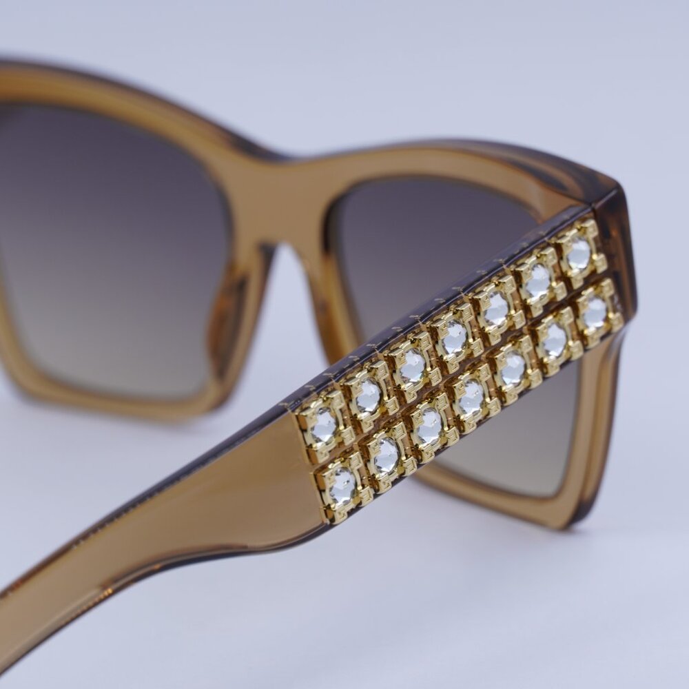 🕶️ New Givenchy GV40076I 57B Sunglasses - Transparent Beige Frame - Picture 7 of 10